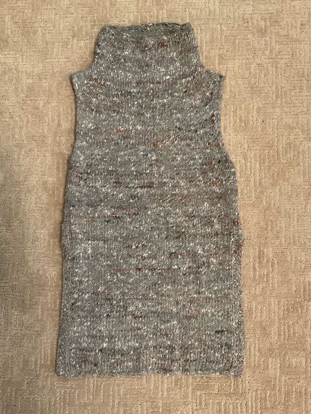Aritzia Wilfred Dunkirk Gray Wool Alpaca Silk Long Sweater Vest XS EUC Classic